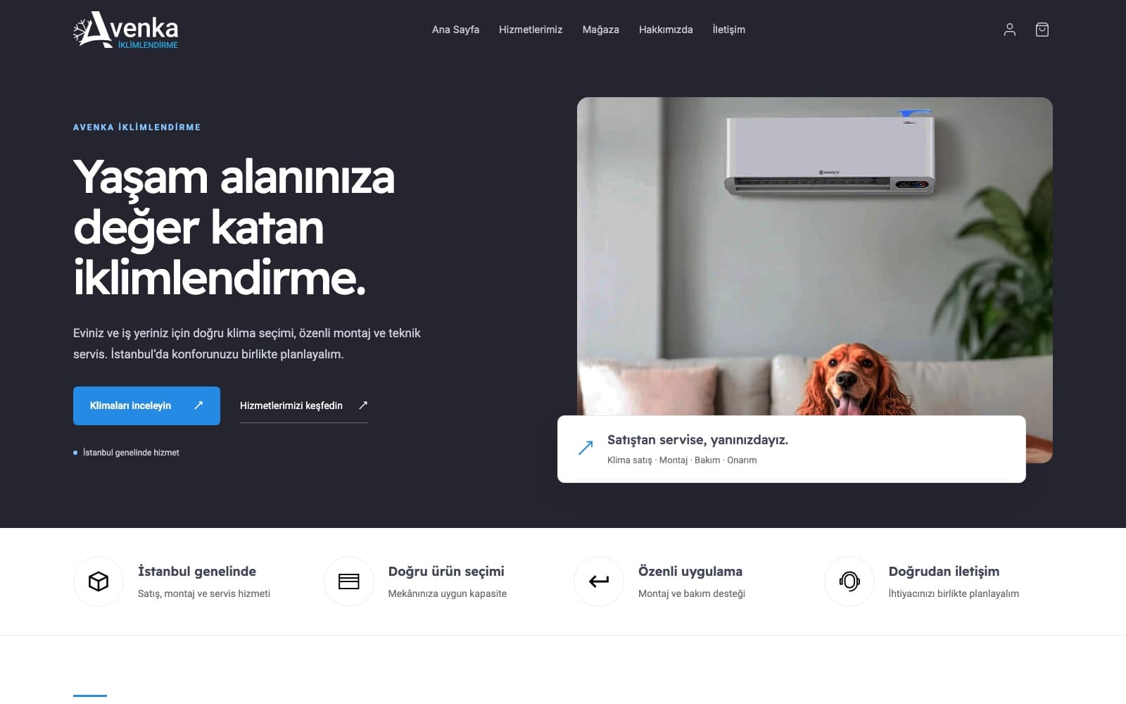 Avenka İklimlendirme E-Ticaret Sitesi