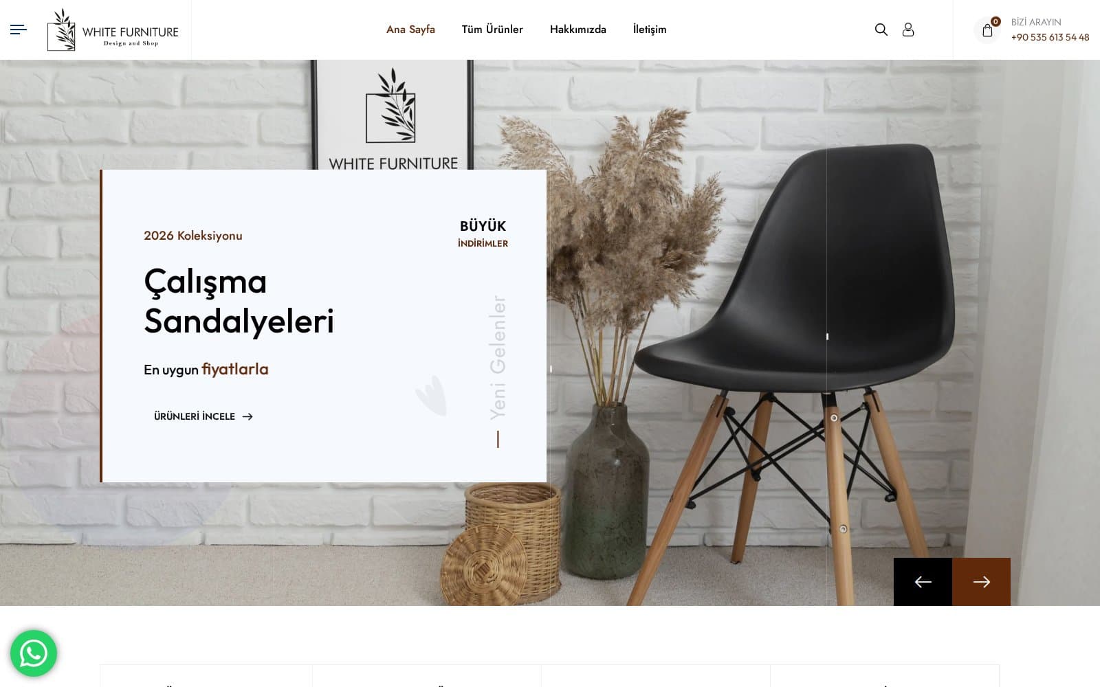 White Furniture E-Ticaret Sitesi